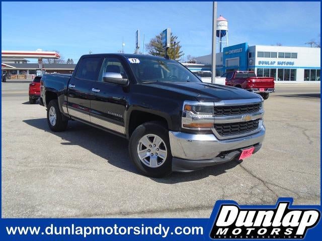 2017 Chevrolet Silverado 1500 LT in Black — front three-quarter view