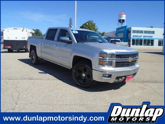2014 Chevrolet Silverado 1500 LTZ in Silver Ice Metallic — front three-quarter view