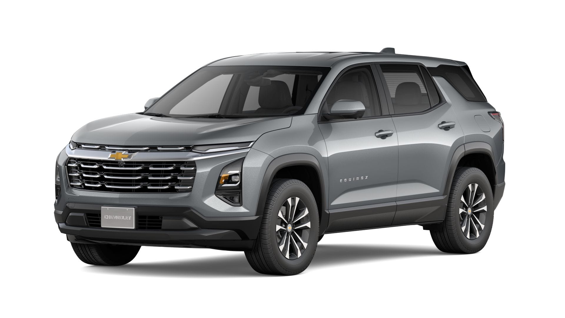 2027 Chevrolet Equinox LT in Sterling Gray Metallic — front three-quarter view