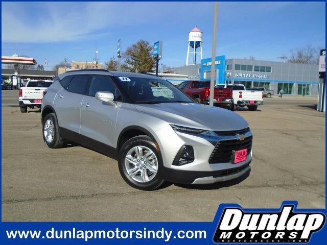 2022 Chevrolet Blazer 2LT in Silver Ice Metallic — front three-quarter view